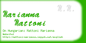 marianna mattoni business card